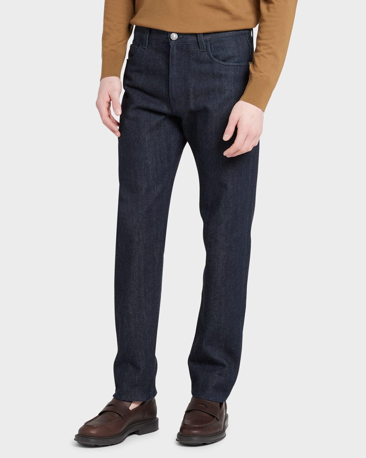 Mens Cashmere-Cotton Denim Jeans Product Image