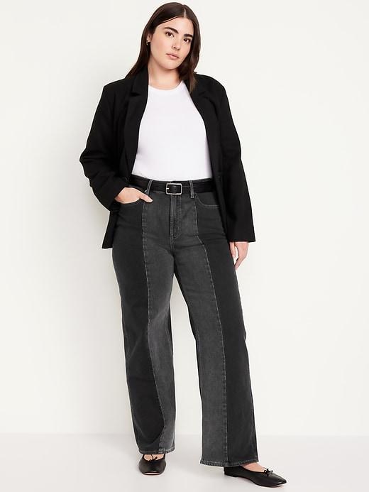 Extra High-Waisted Sky-Hi Wide-Leg Jeans Product Image