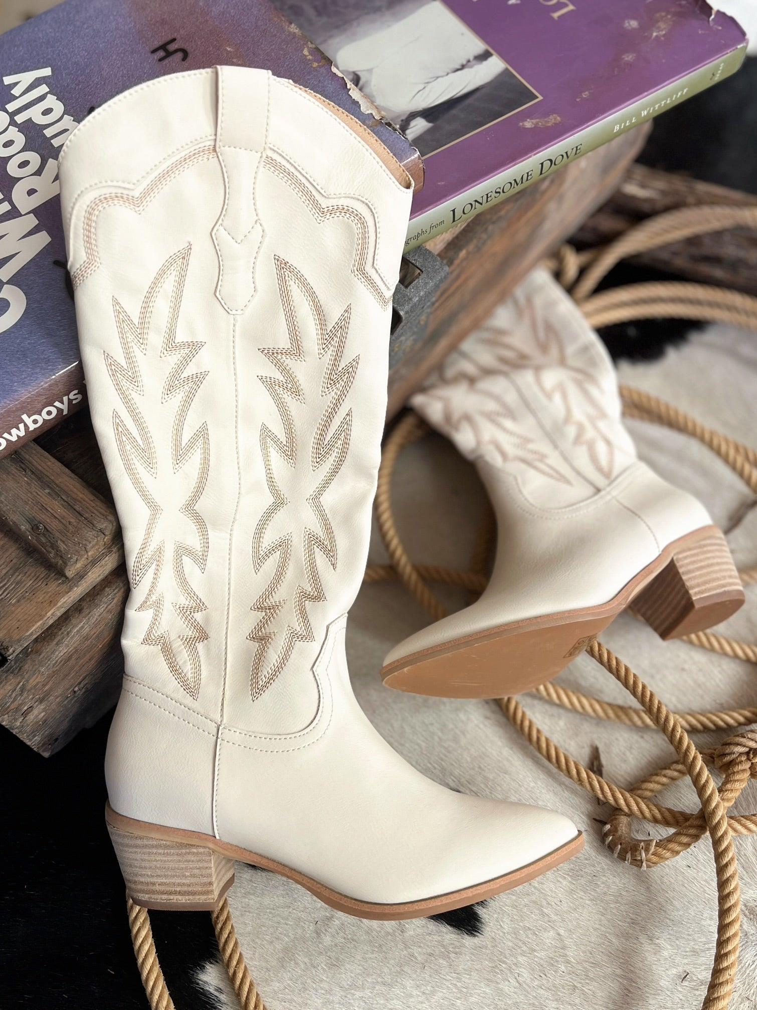 Samantha White Boots product image