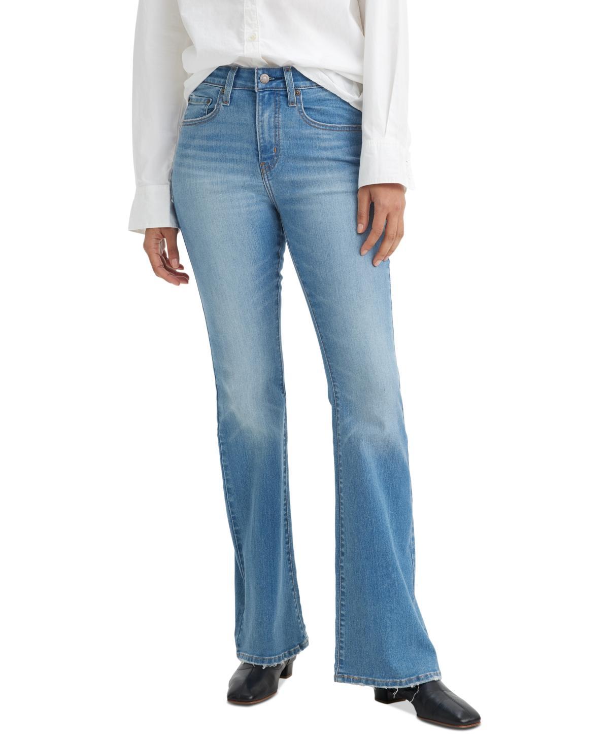 Levis Womens 726 High Rise Slim Fit Flare Jeans Product Image