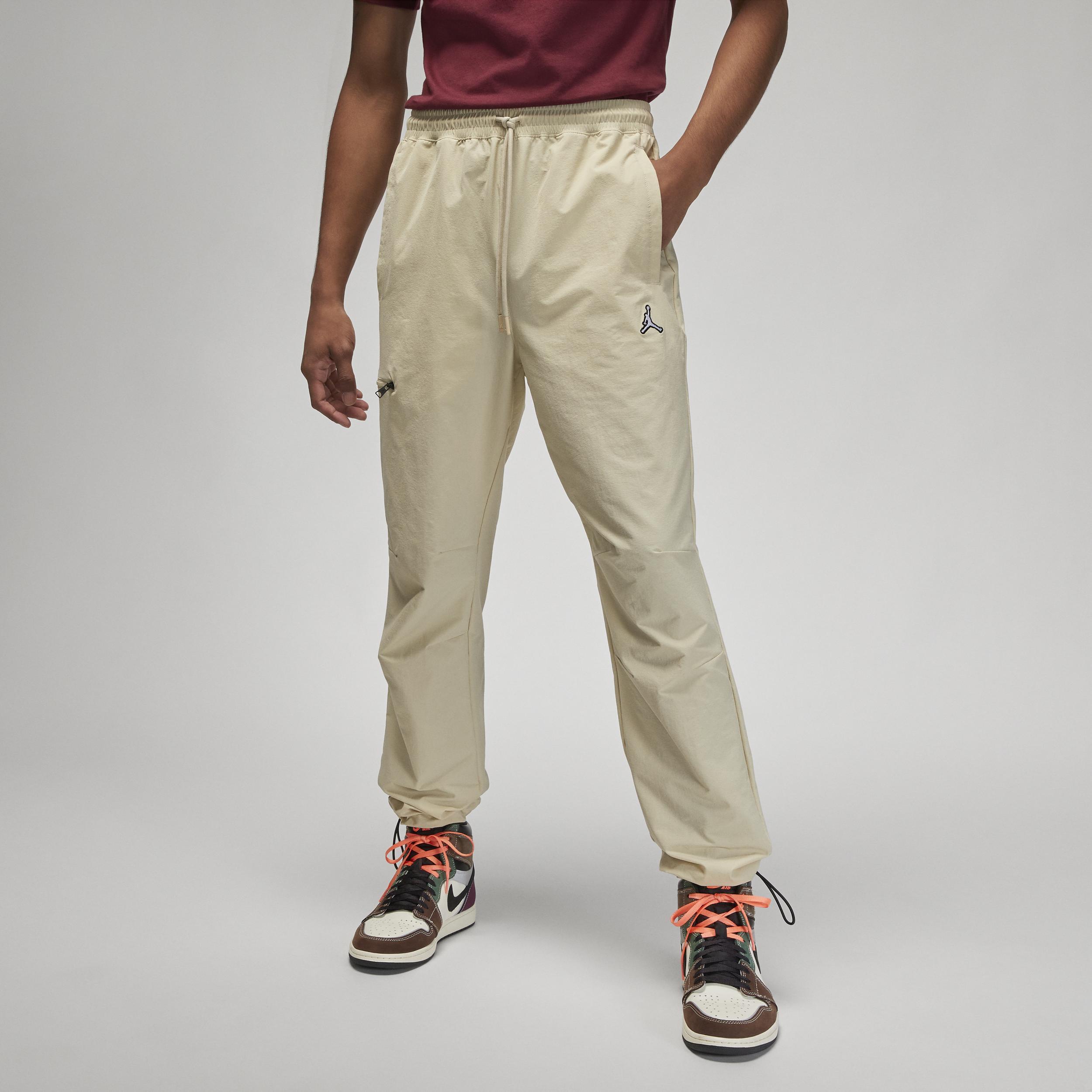 Jordan Mens Jordan ESS Woven Pants - Mens Black/White Product Image