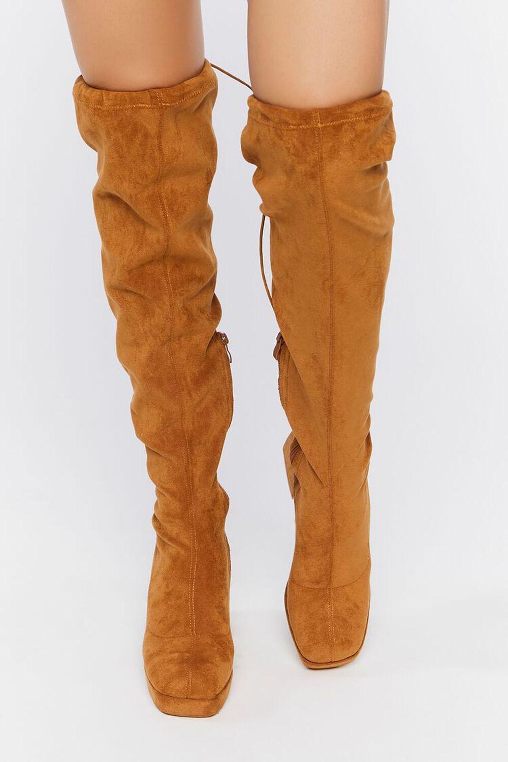 Faux Suede Over-the-Knee Boots | Forever 21 Product Image