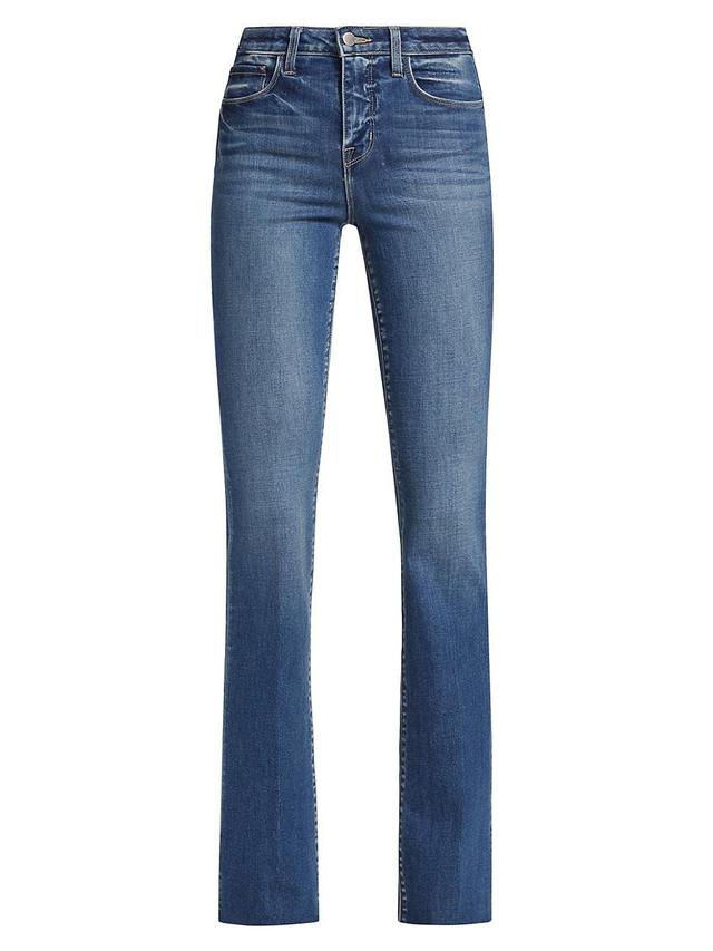 LAGENCE Ruth Raw Hem Straight Leg Jeans Product Image