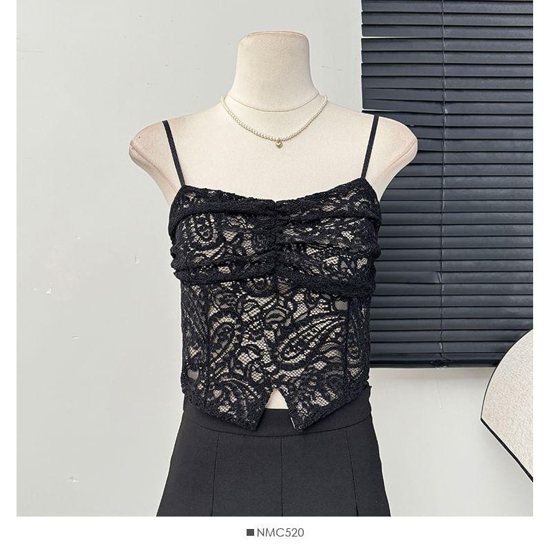 Jacquard Lace Bustier Top product image