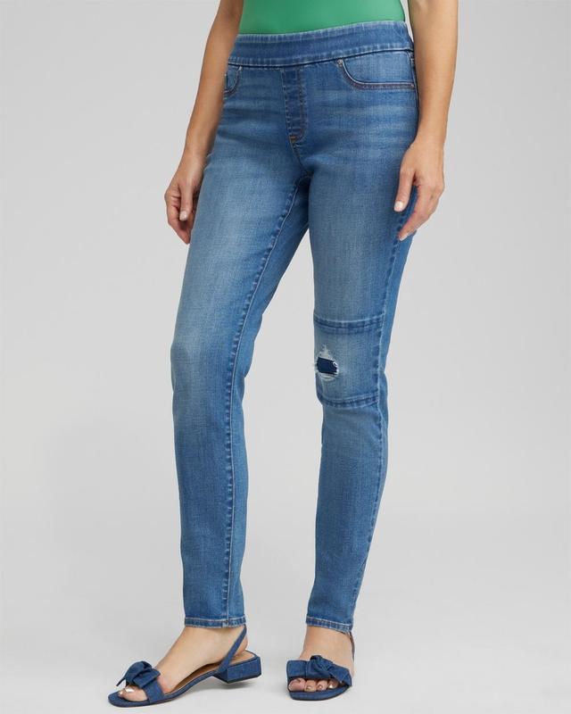 Women's Patch Detail Pull-on Jeggings Product Image