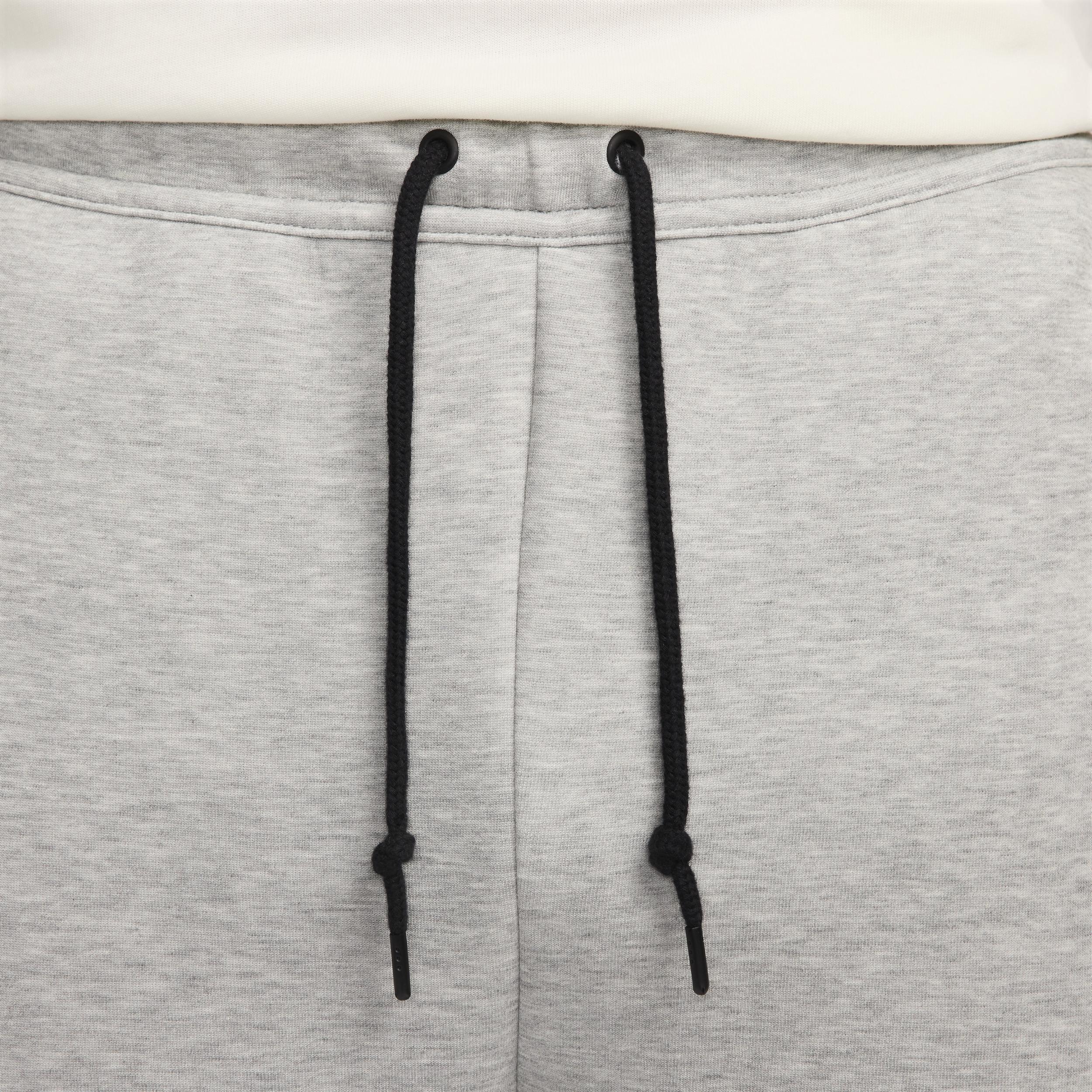 Nike Mens Tech Fleece Open Hem Pants - Black/Dk Grey Heather Product Image