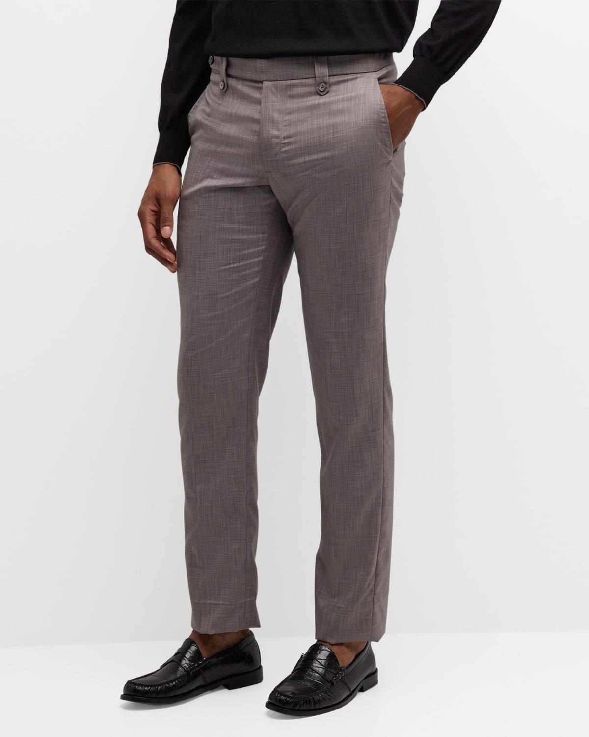 Mens Flat Front Trousers Product Image