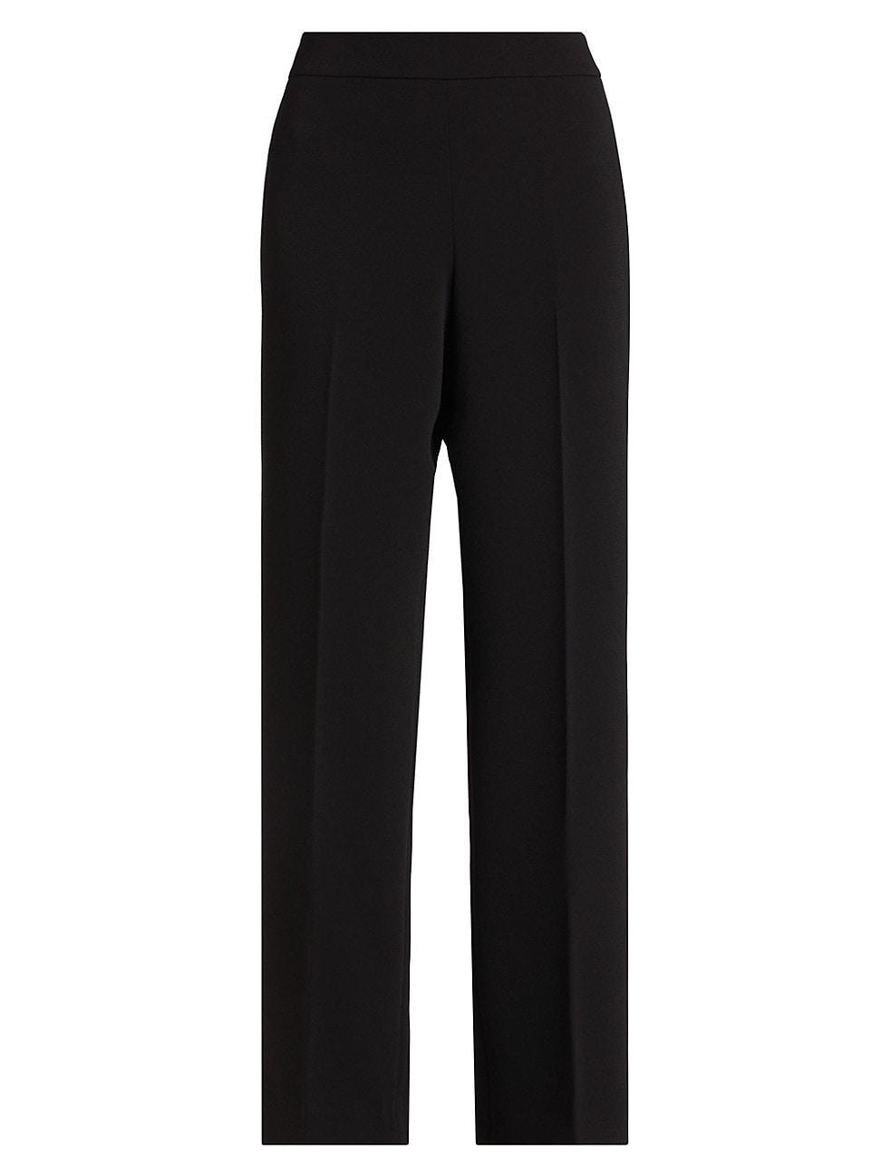 Womens Natia Crease-Front Crepe Pants product image