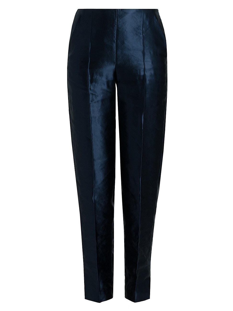 Womens Linen-Silk Tapered Pants Product Image