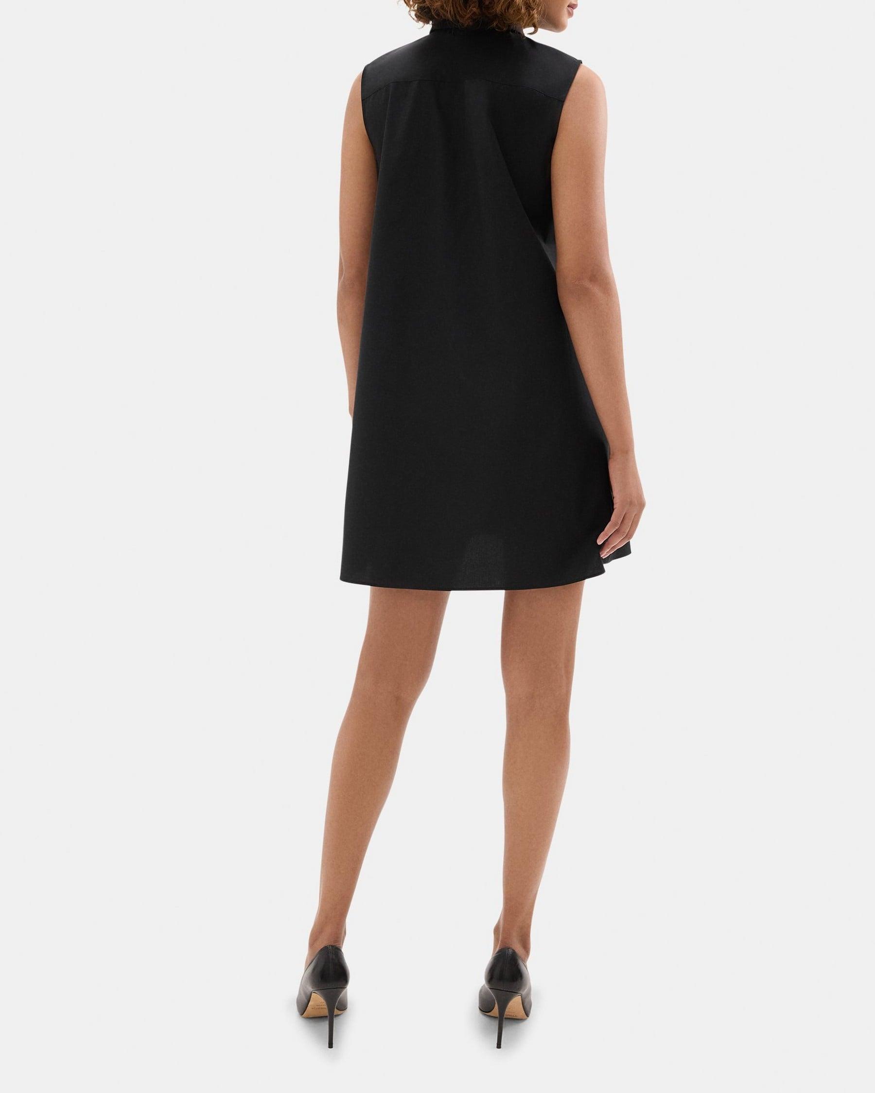 Sleeveless Tunic Dress in Cotton Poplin Product Image