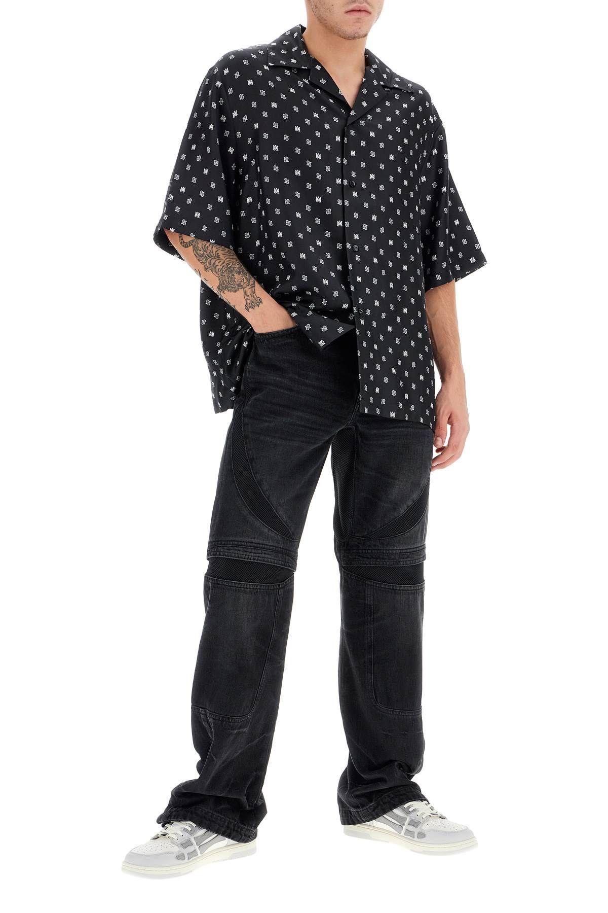 Paisley Bowling Short Sleeve Shirt In Black Product Image