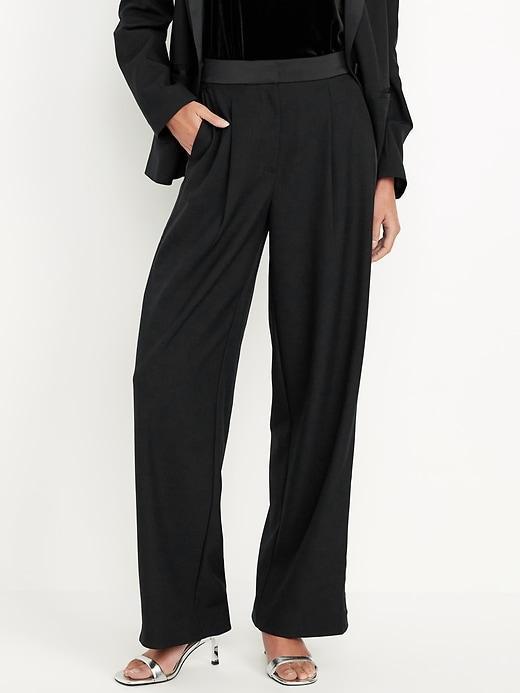 Extra High-Waisted Tuxedo Wide-Leg Pants product image