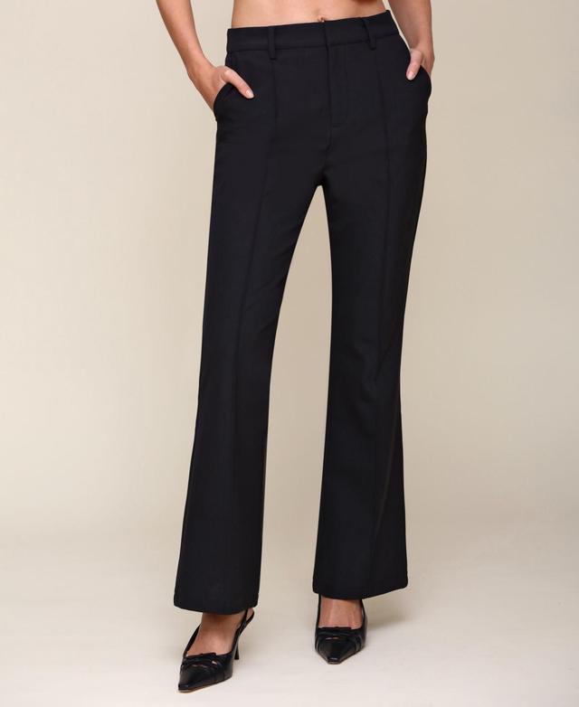 Avec Les Filles Womens Pintuck Kick-Flare Pants Product Image