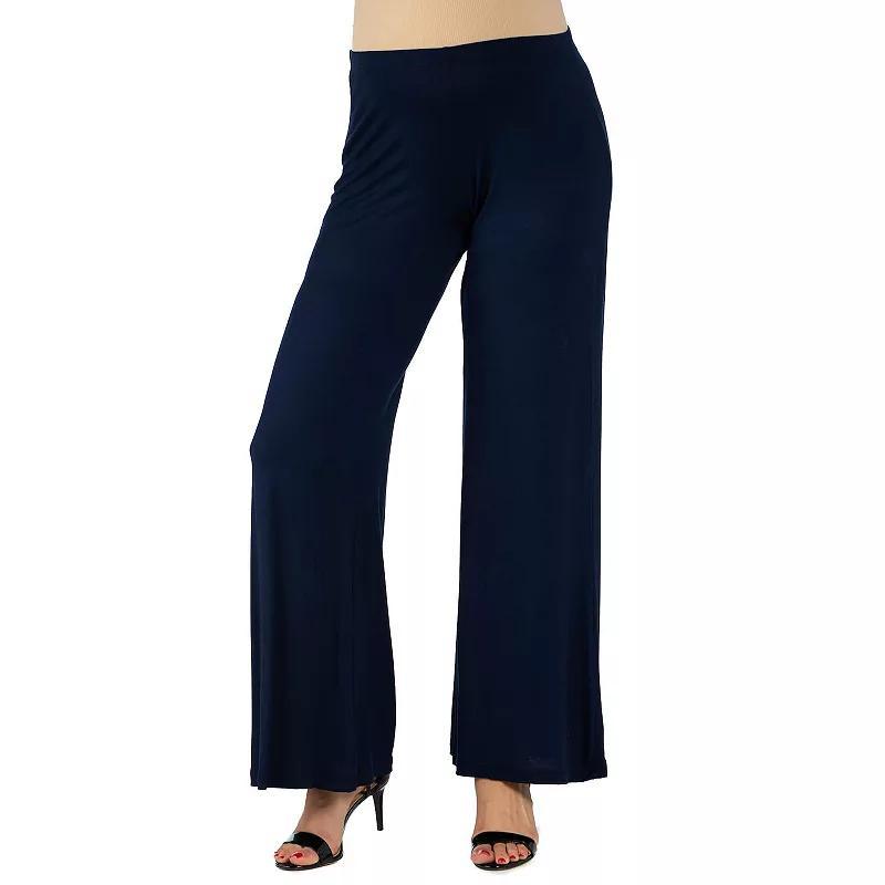 Maternity 24Seven Comfort Apparel Palazzo Pants, Womens Product Image