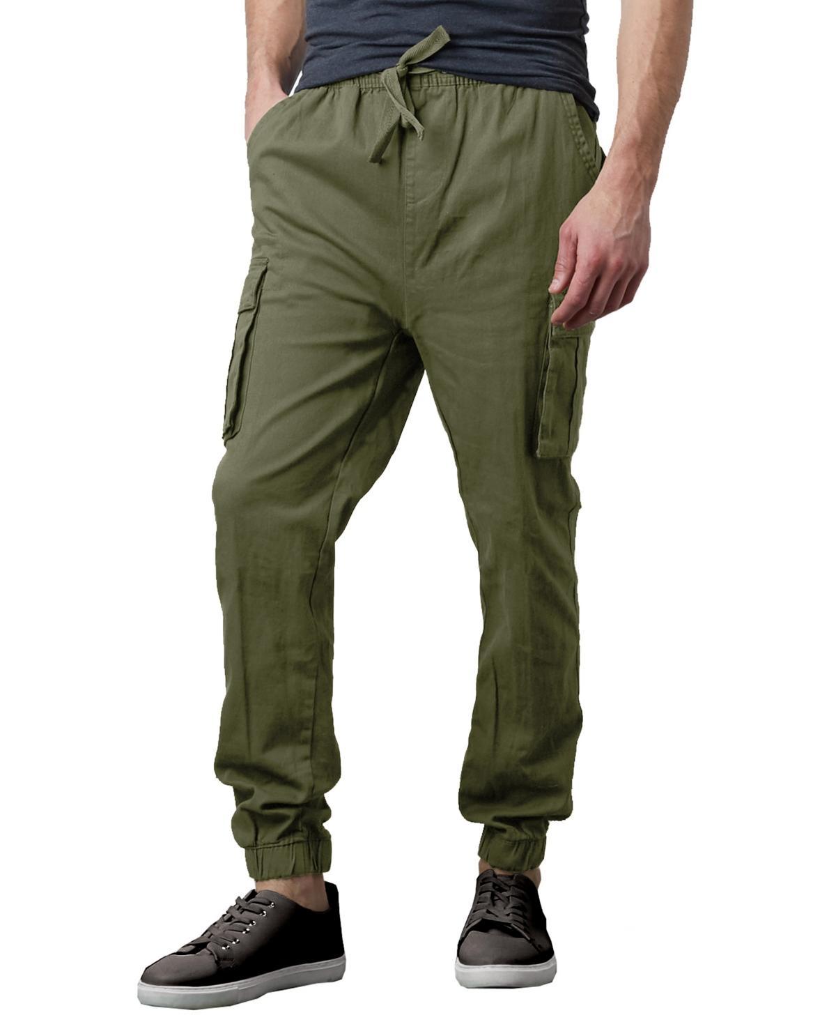 Galaxy By Harvic Mens Slim Fit Stretch Cargo Jogger Pants Product Image