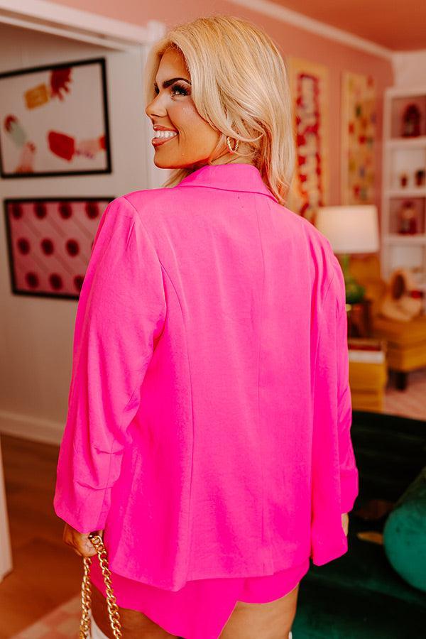 Ready To Remix Blazer In Hot Pink Curves Product Image