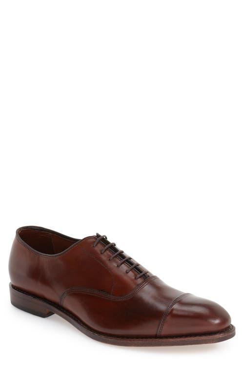 Mens Park Avenue Leather Cap-Toe Oxfords Product Image