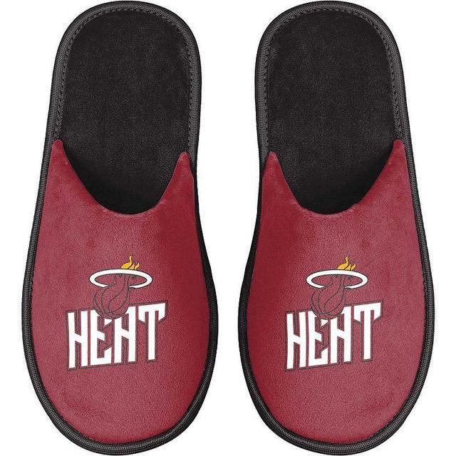 Mens FOCO Miami Heat Scuff Slide Slippers Product Image