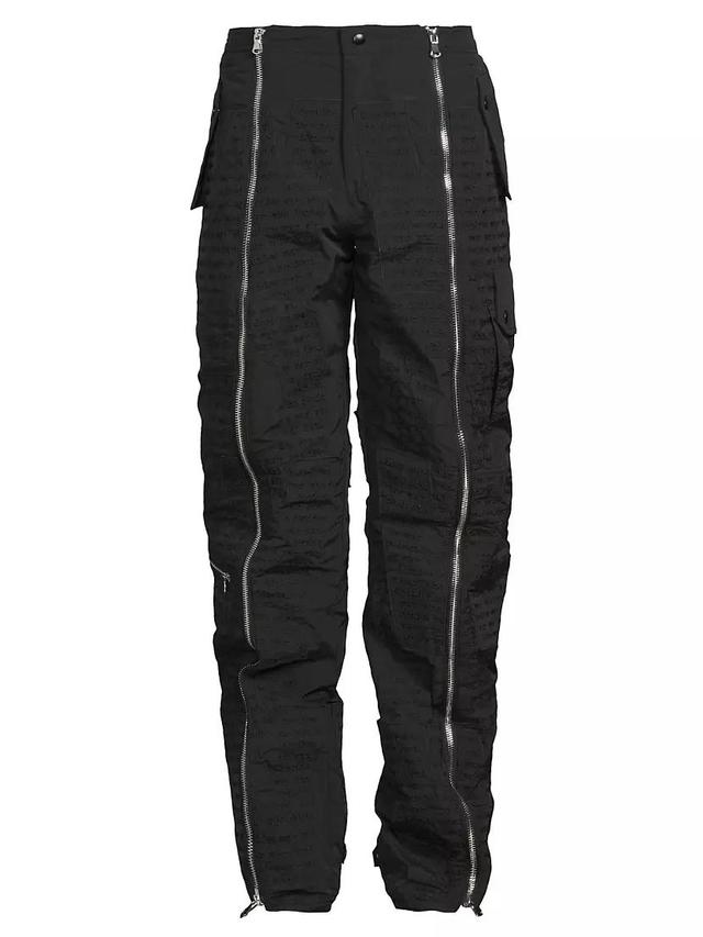 Zipper Embossed Ski Pants Product Image