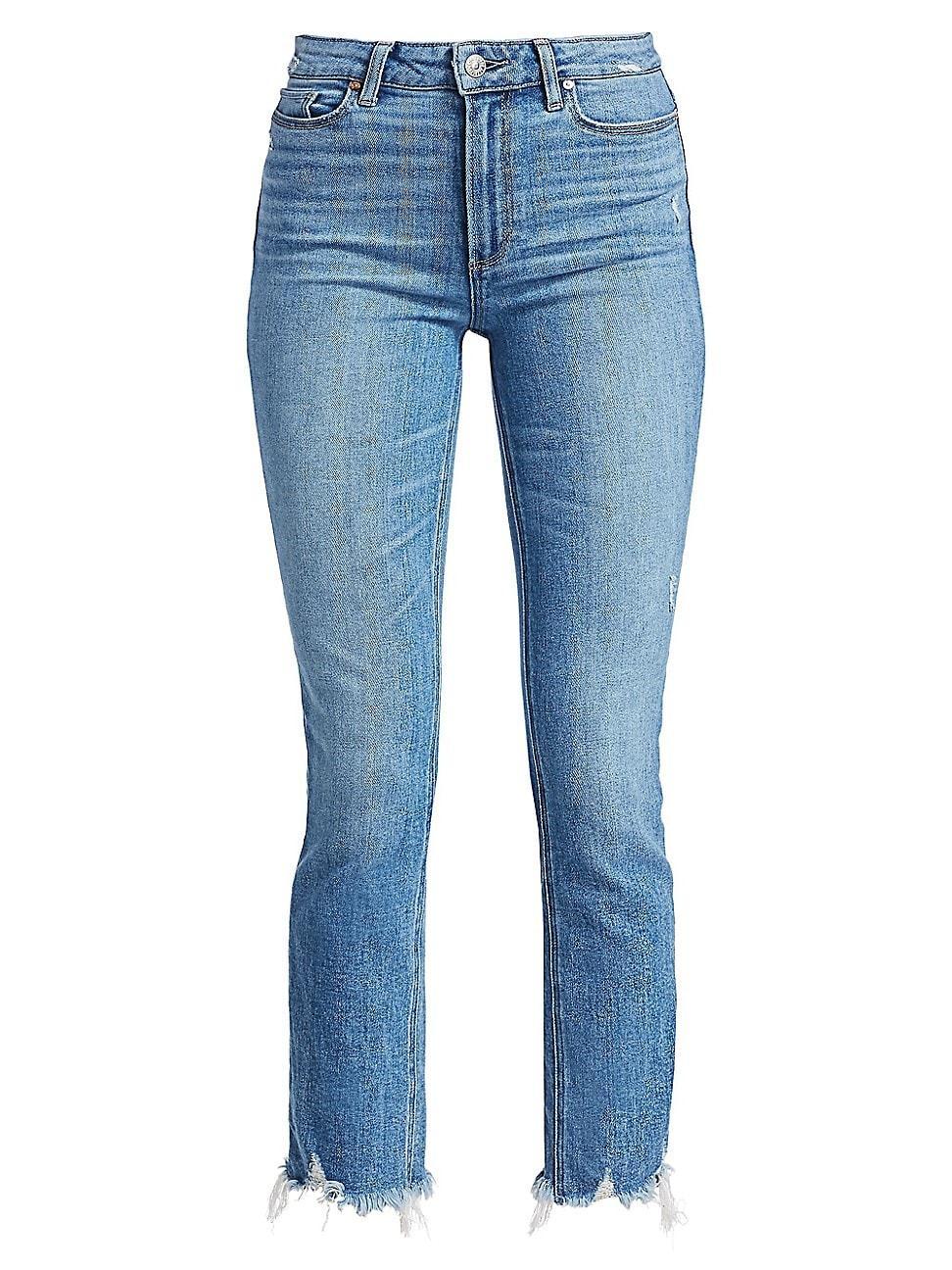 Womens Cindy High-Rise Distress Ankle Jeans product image