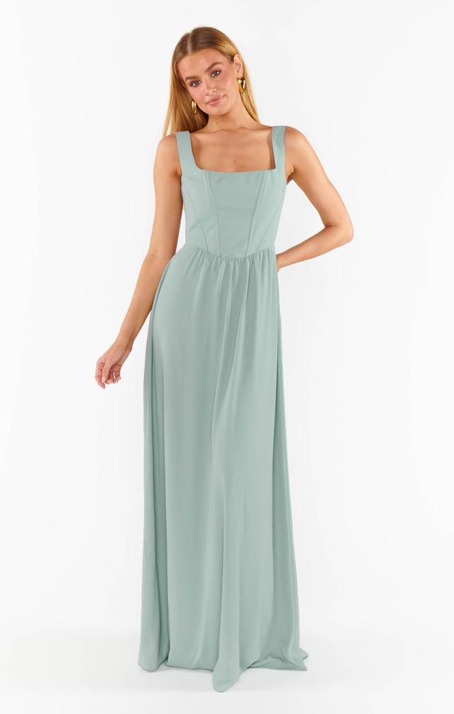 Nina Maxi Dress ~ Silver Sage Crisp Product Image