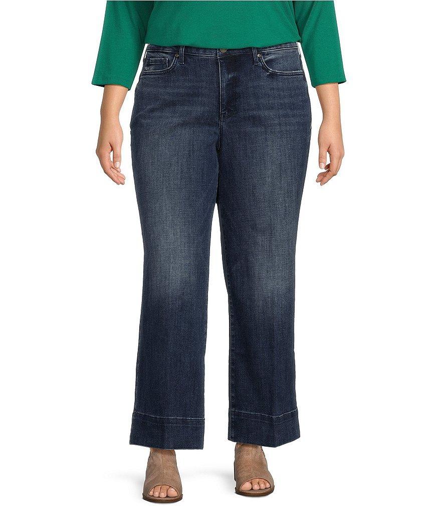 NYDJ Plus Size Teresa Wide-Leg Ankle Jeans Product Image