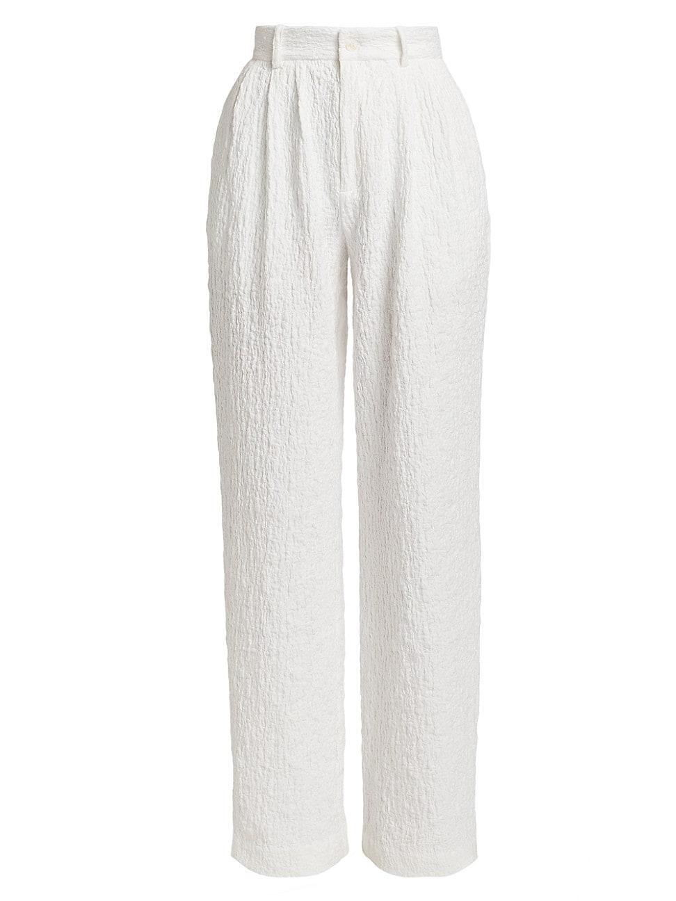 Womens Krew Crinkled Straight-Leg Pants Product Image