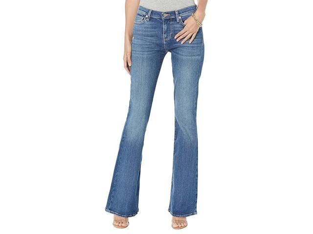 7 For All Mankind High-Waist Ali w/ Distressed Hem in Soho Light (Soho Light) Women's Jeans Product Image