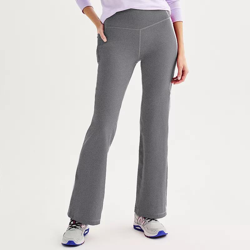 Womens Tek Gear Ultrastretch Flare Leg Pants Grey Product Image