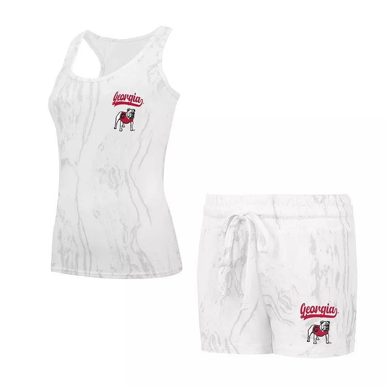 Concepts Sport Womens Georgia Bulldogs Quartz Tank Top Shorts Set Product Image