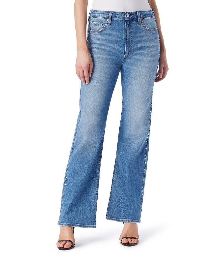 Jessica Simpson Rhythm Stud Mid Rise Bootcut Jeans Product Image