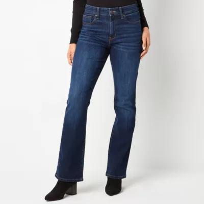 St. John's Bay Comfort Waist Womens High Rise Flare Leg Jean product image