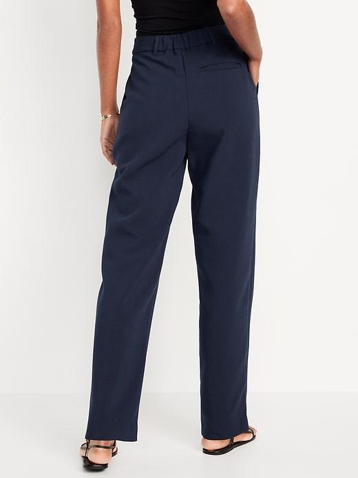 Extra High-Waisted Taylor Trouser Straight Pants Product Image