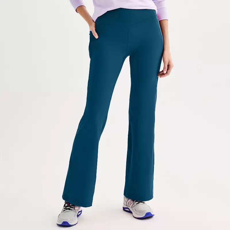 Womens Tek Gear Ultrastretch Flare Leg Pants Esta Green product image