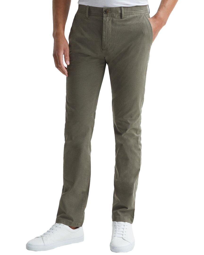 REISS Pitch Washed Slim Fit Chino Pant In Brown Product Image