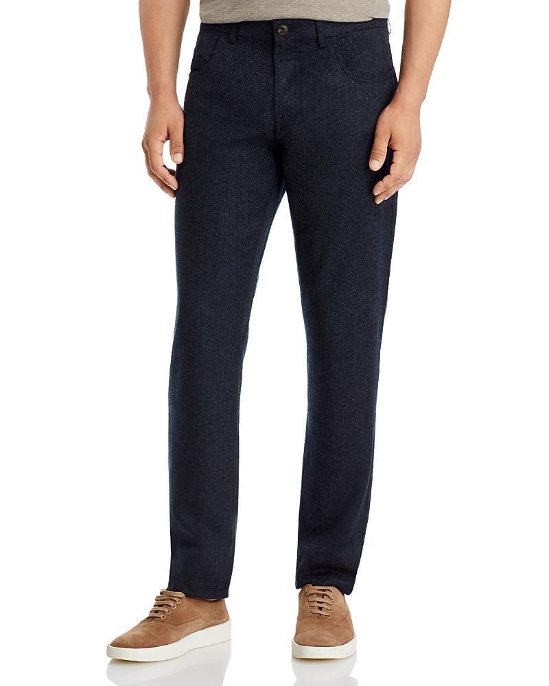 Mens Flannel Wool Trousers Product Image