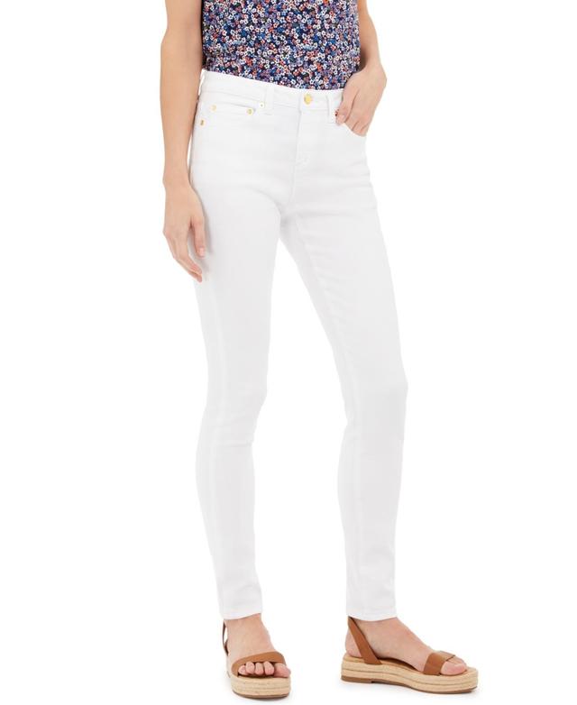 MICHAEL Michael Kors Stretch Denim High Waisted Ankle Skinny Jeans Product Image