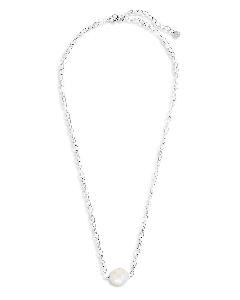 Womens Medium Pearl Pendant Necklace Product Image