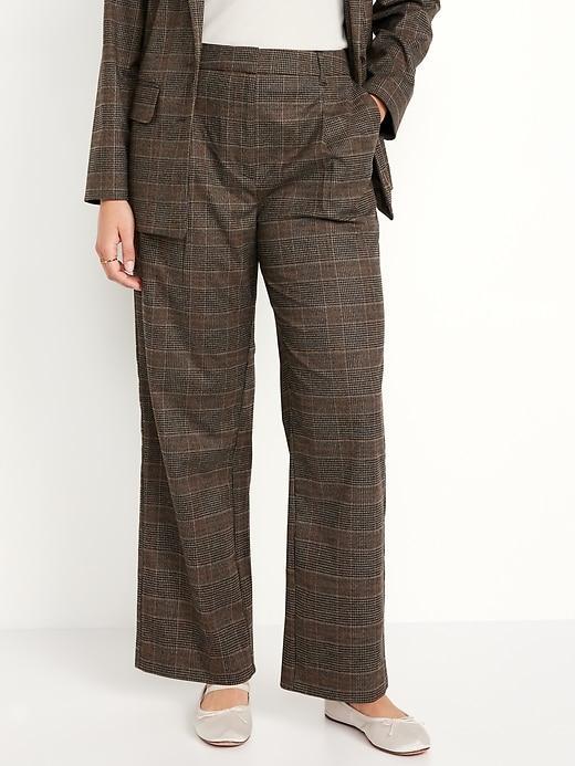 Extra High-Waisted Taylor Wide-Leg Trouser Pants Product Image