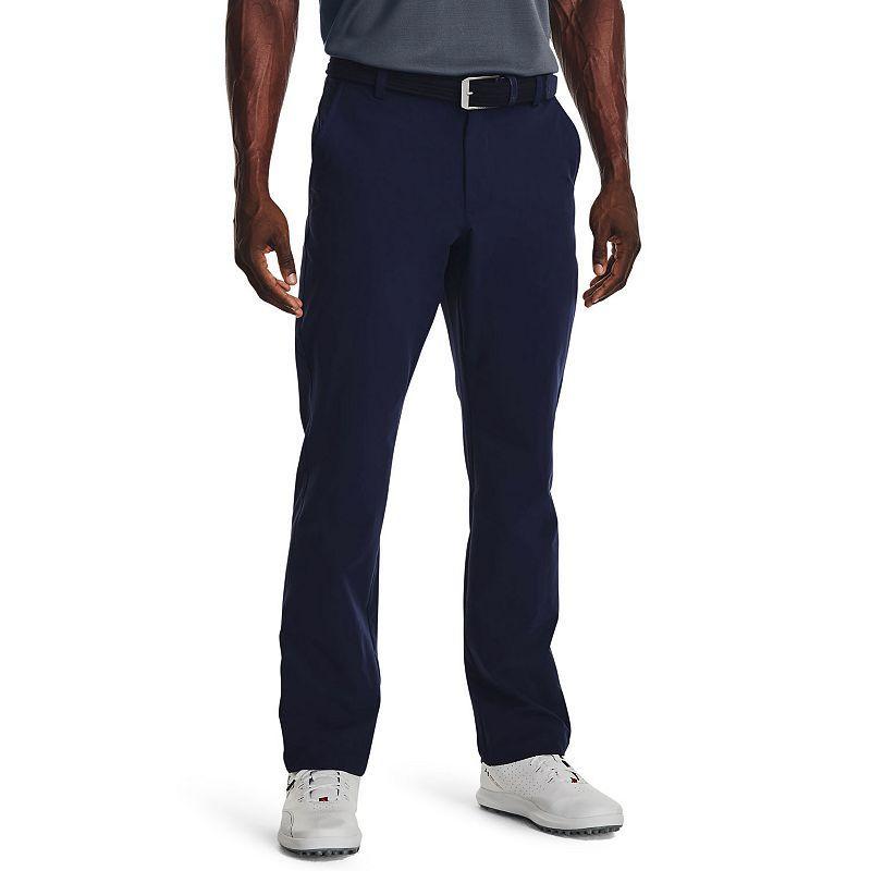 Mens Under Armour Tech Moisture-Wicking Golf Pants Green Base Product Image