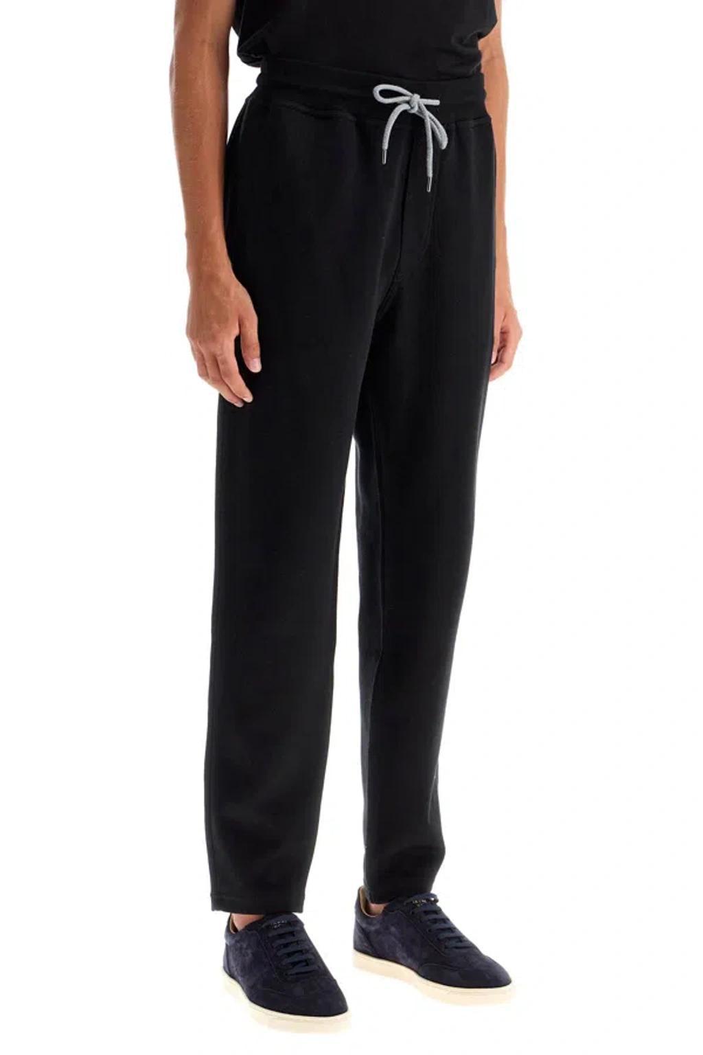 BRUNELLO CUCINELLI Drawstring Track Pants In Black Product Image