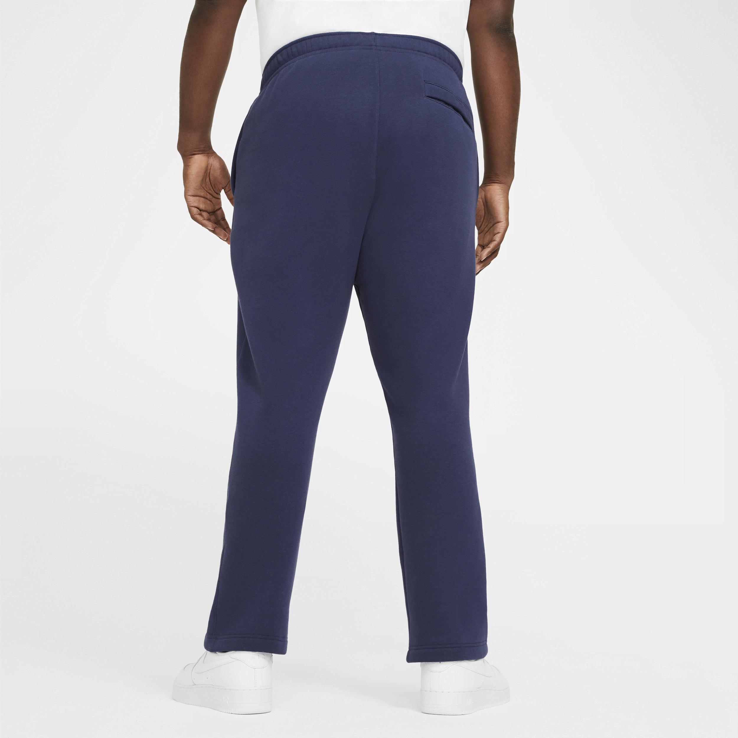 Nike Mens Nike Open Hem Club Pants - Mens White/Midnight Navy Product Image