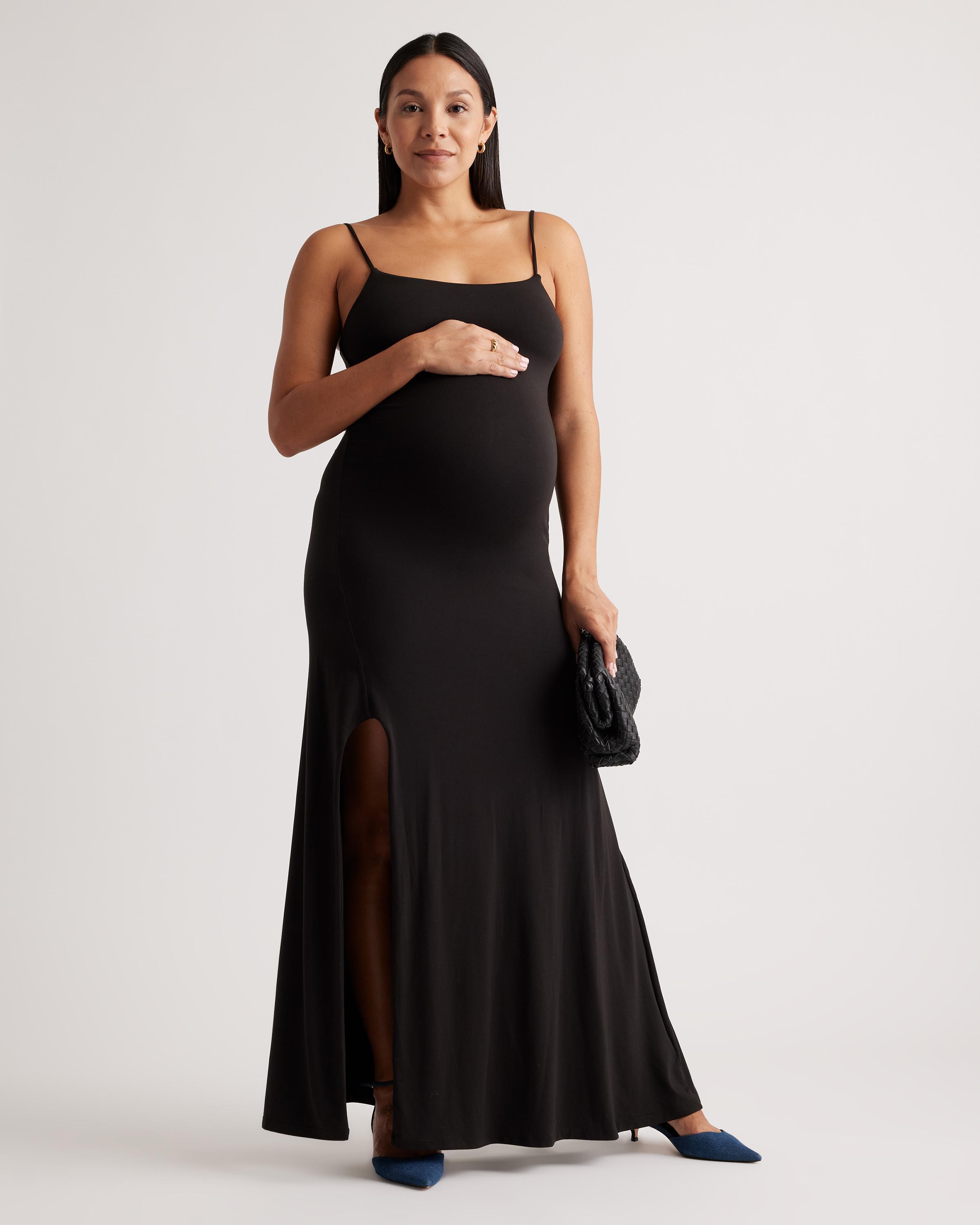 Recycled Knit Maternity Maxi Dress Product Image