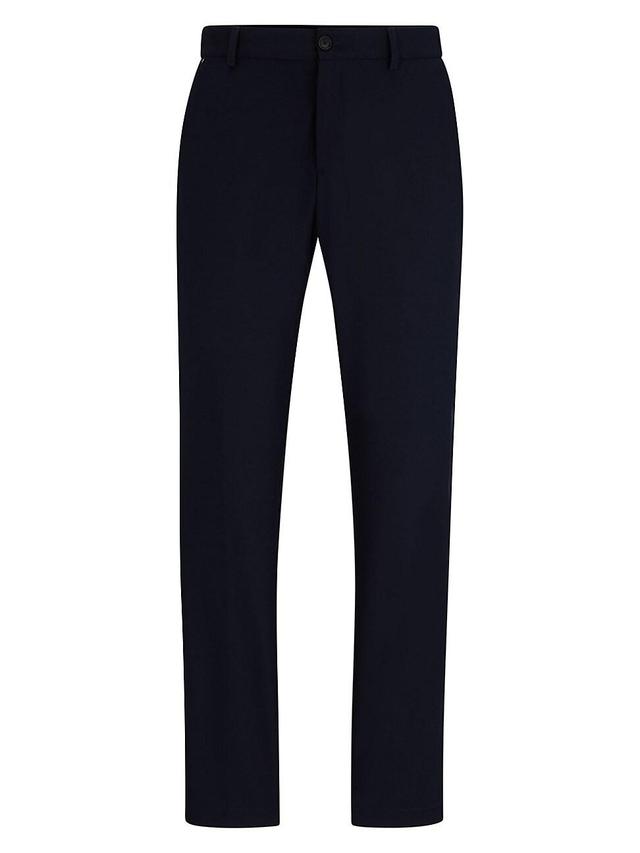 Mens Slim-Fit Trousers in Micro-Patterned Performance-Stretch Fabric Product Image