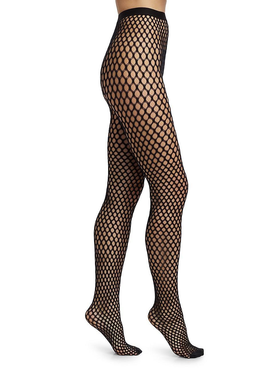 Womens Web Fishnet Tights product image