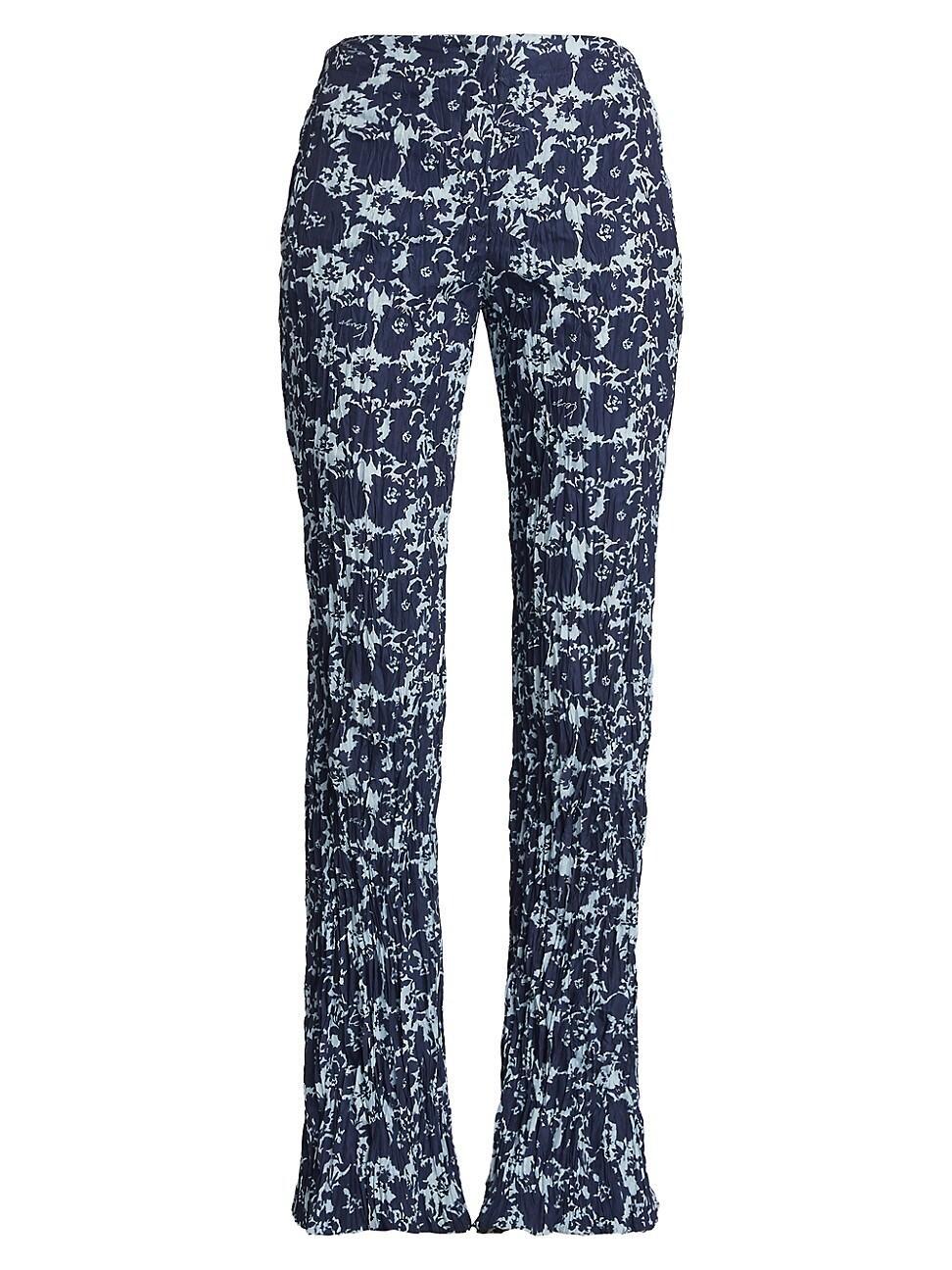 Womens Floral Flared Pants product image