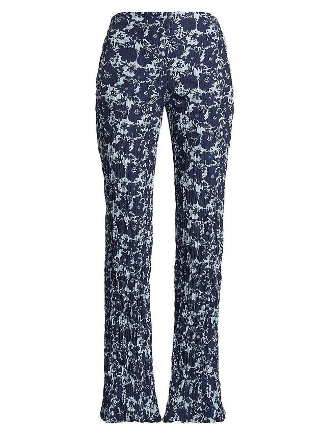 Womens Floral Flared Pants Product Image