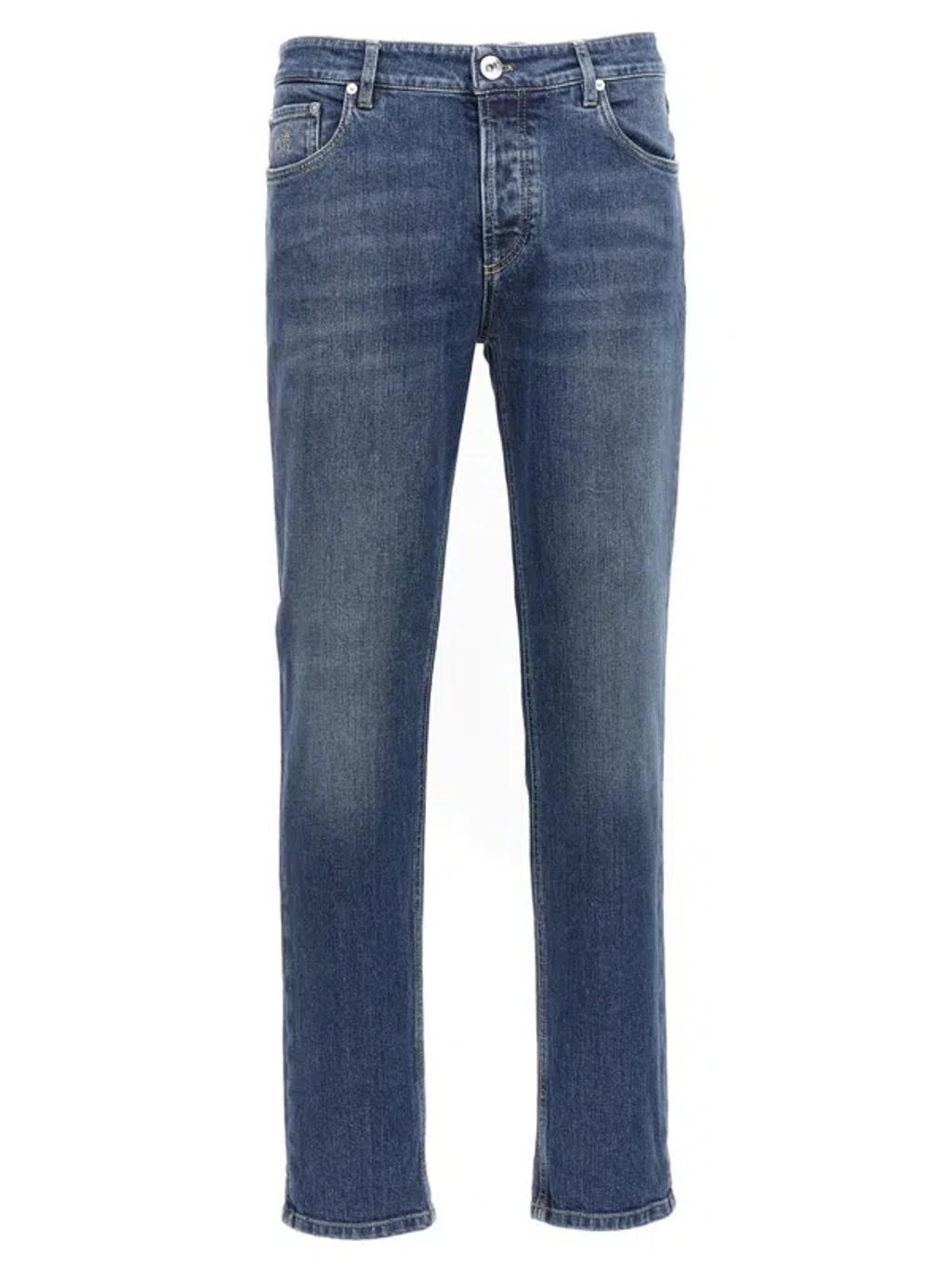 BRUNELLO CUCINELLI Denim Cotton Jeans In Blue Product Image