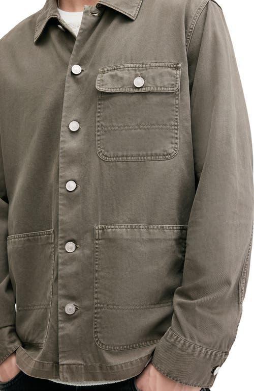 ALLSAINTS Nevis Cotton Twill Chore Jacket In Bancha Green Product Image