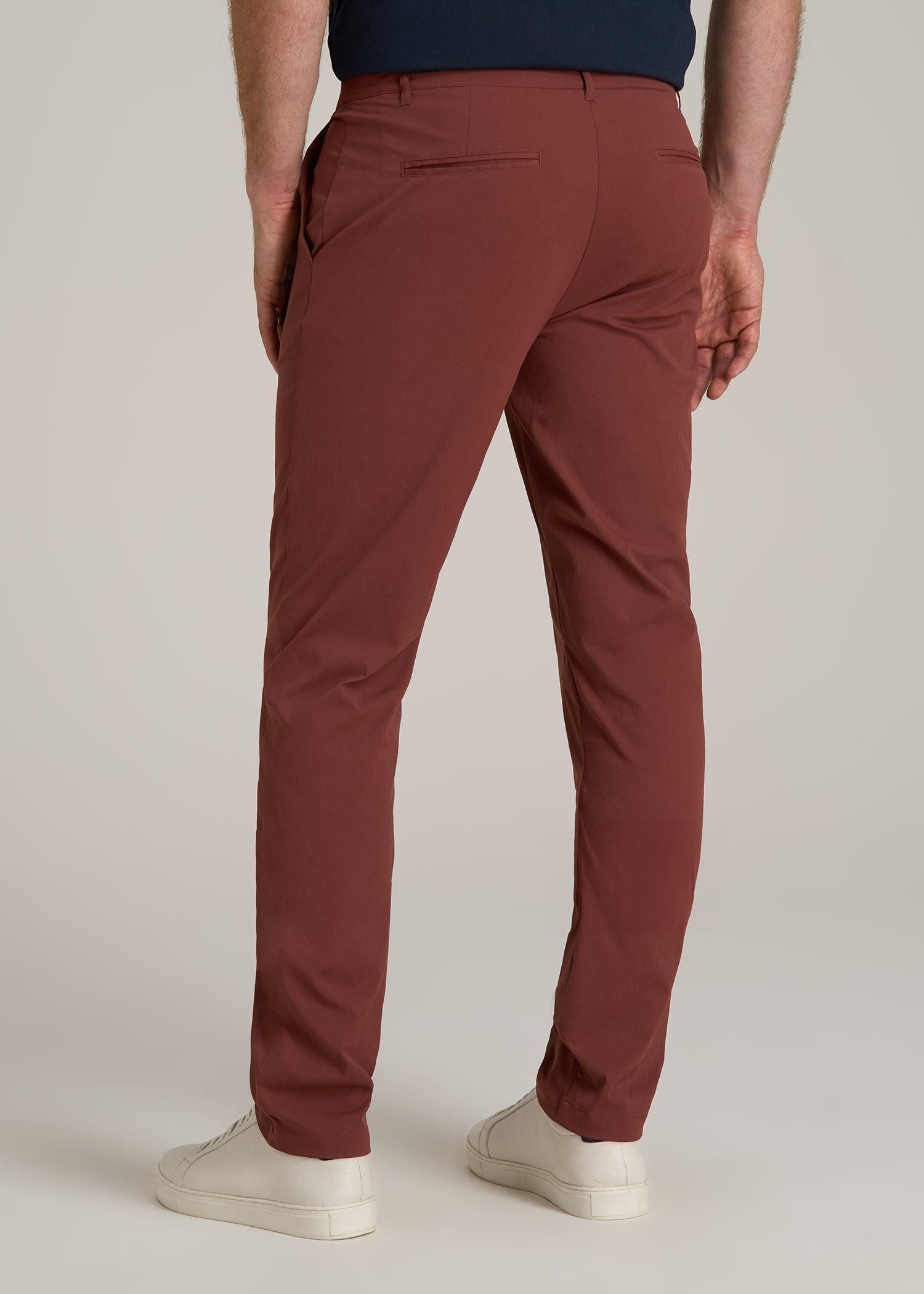 TAPERED FIT Traveler Chino Pants for Tall Men in Intense Rust Male Product Image